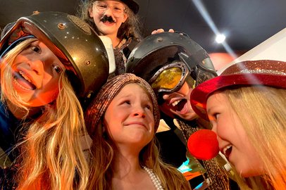 Carnivale helmen en clown